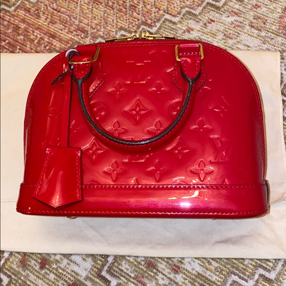 Louis Vuitton Alma BB in Cherry Vernis